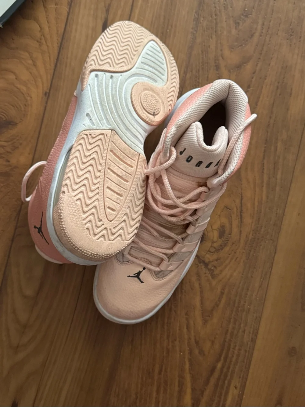 Nike Women's Peach/Blush High-Top Basketball Sneakers